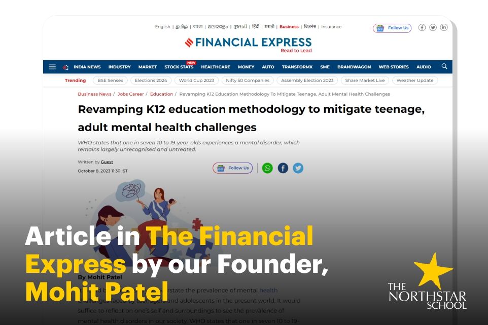 Article in The Financial Express by our Founder, Mohit Patel