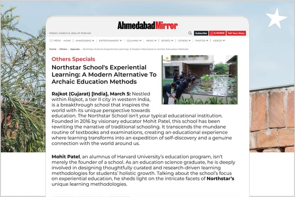 Ahmedabad Mirror features The Northstar School